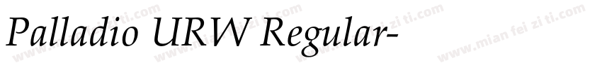 Palladio URW Regular字体转换